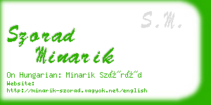 szorad minarik business card